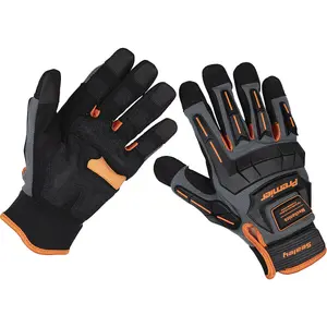 Premium Large Mechanics Anti-Collision Gloves for Knuckle and Finger Protection