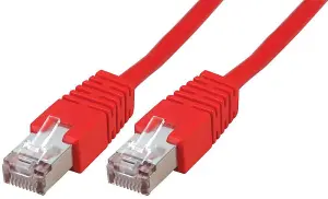 PRO SIGNAL - RJ45 to RJ45 Cat5e S/FTP Ethernet Patch Lead 3m Red