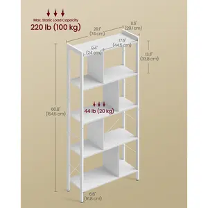 Westhought Bookcase Maple White/Cloud White