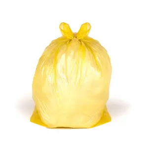 ECO440Y Medium Duty Refuse Sack Yellow - Bin Bags - Bin Liners - 80L - 200 Bags