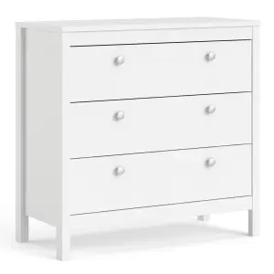 Madrid Chest 3 drawers in White