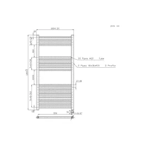 Right Radiators Prefilled Thermostatic Electric Heated Towel Rail Straight Ladder Warmer Rads - White 1200x600 mm