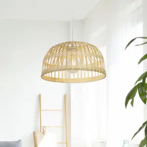 Lighting Collection Salinas Bamboo Easy Fit Shade