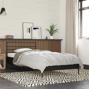 Berkfield Bed Frame without Mattress Black 90x200 cm