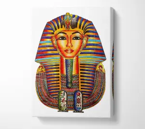 Egyptian King Tutankhamun Canvas Print Wall Art - Medium 20 x 32 Inches