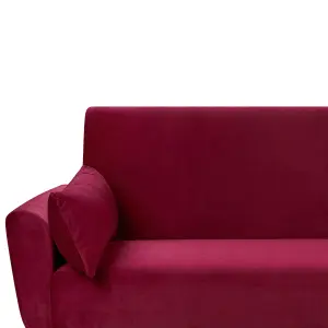 3 Seater Sofa EINA Burgundy Velvet