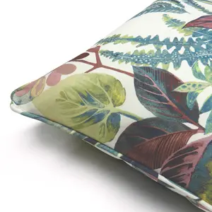 Prestigious Textiles Tonga Tropical Cotton Piped Feather Filled Cushion