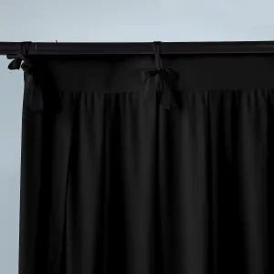 3x6 Metres Ice Silk Backdrop Photography Curtains, Black