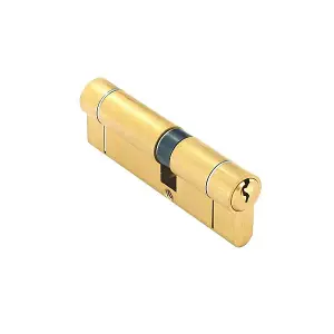 Securit Anti-Bump Euro Cylinder 45/55 (100mm) Brass with 3 Keys