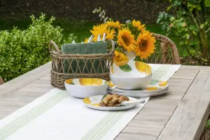 Purely Home Lemon Fresh 6 Piece Melamine Dinnerware Set for 2