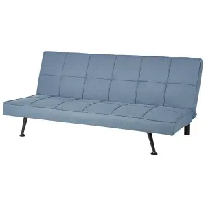 Beliani Retro Sofa Bed HASLE Blue