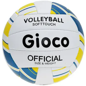 PVC Soft Touch Volleyball - League Official Weight - Outdoor White Match Ball