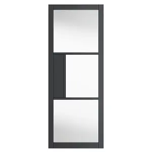 Cosmo Grey Clear Glass Internal Laminate Door