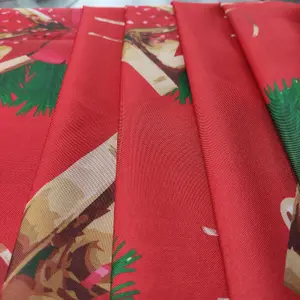 Neel Blue Jingle Bell Red  Polyester Xmas Design Tablecloth 60" x 84"