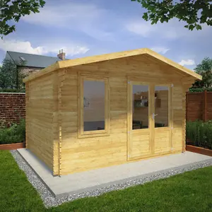 Mercia 13ft x 10ft Retreat Log Cabin 34mm