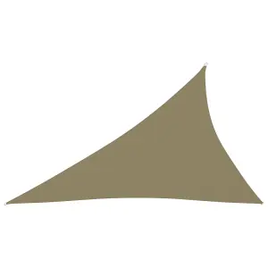 Berkfield Sunshade Sail Oxford Fabric Triangular 4x5x6.4 m Beige