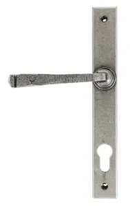 From The Anvil Pewter Avon Slimline Lever Espag. Lock Set