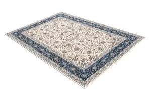 Carpet Wool NAIN Ornament, frame 7179/51613 beige / blue 240x340 cm