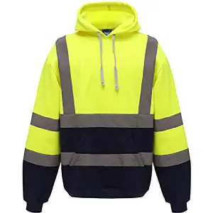 Yoko Mens Hi Vis Reflective Hoodie