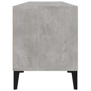 Berkfield TV Cabinet Concrete Grey 100x34.5x44.5 cm Engineered Wood