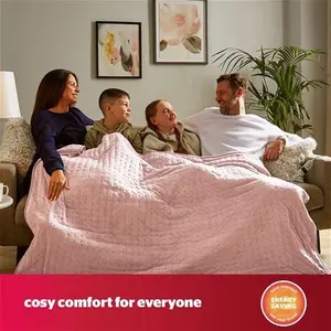 Silentnight Heated Throw - Blush