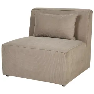 Jumbo Cord Chaise Lounge Taupe LEMVIG