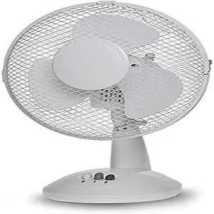 New 16" Oscillating Table Desk Fan Cooling Air 3 Speed Home Office 45W Base Silent Inch Watt