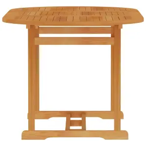 Berkfield Garden Table 150x90x75 cm Solid Teak Wood