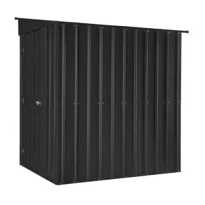 5 x 8 Pent Metal Garden Shed - Anthracite Grey (5ft x 8ft / 5' x 8' / 1.5m x 2.4m)