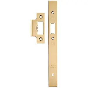 Forend Strike & Fixing Pack Suitable for DIN Security Latch Satin Brass