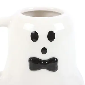 Something Different Mr Boo Ghost Shaped Mug Black/White (One Size)