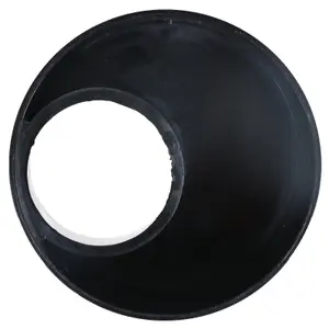 SPARES2GO 110mm to 56mm (50mm) Solvent Weld Soil System Waste Pipe Reducer Adaptor (Black)