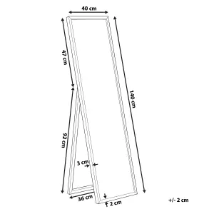 Beliani Glam Standing Mirror BRECEY Gold