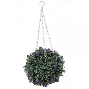 Artificial Lavender Hanging Topiary Ball