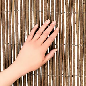 Willow Natural Garden Fence Screening Roll Privacy Border Sun Protection 1.5m x 4m