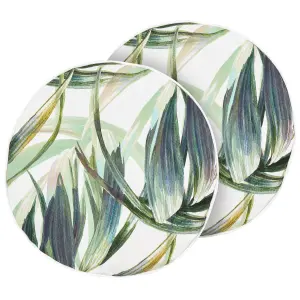 Set of 2 Outdoor Cushions CALDERINA Green