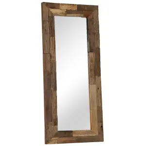 Berkfield Mirror Solid Reclaimed Wood 50x110 cm