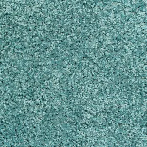 Soft Value Duck Egg Blue Shaggy Runner Rug 60x230cm