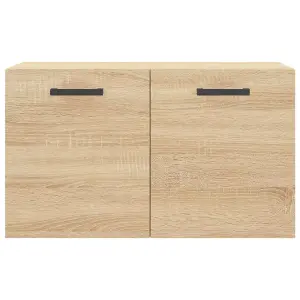 Berkfield Wall Cabinet Sonoma Oak 60x36.5x35 cm Engineered Wood