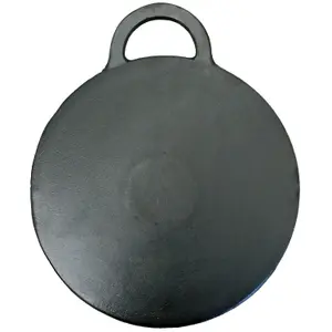 Oypla 30cm Cast Iron Seasoned Baking Stone Cooking Skillet Griddle