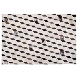 Cowhide Area Rug 140 x 200 cm White ALPKOY