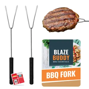 SOL 2pk BBQ Fork Toasting Forks for BBQ, Toasting Marshmallow, Smores Kit Marshmallow Toasting Kit Roasting Fork Marshmallow Toast