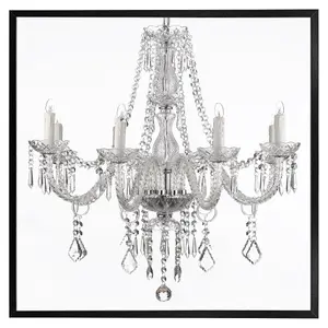 Chandelier (Picutre Frame) / 30x30" / Grey