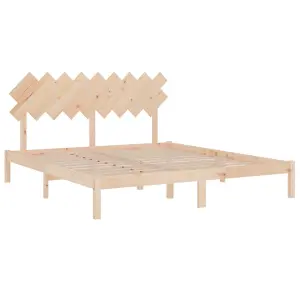 Berkfield Bed Frame 180x200 cm 6FT Super King Solid Wood