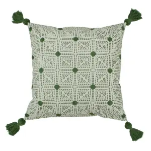 furn. Chia Tufted Cotton Feather Rich Cushion