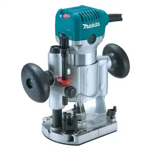 Makita RT0700CX4 240V 1/4" Router Laminate Trimmer +Guide + Plunge Base +Bit Set