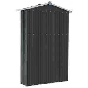 Berkfield Garden Shed Anthracite 107.5x46x183 cm Galvanised Steel