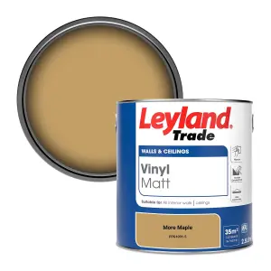 Leyland Trade Vinyl Matt Walls & Ceilings Emulsion Paint More Maple (PPG1091-5) 2.5L