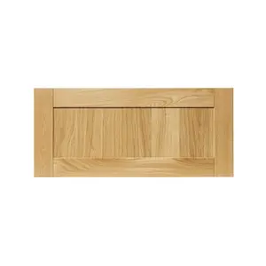 GoodHome Verbena Matt natural oak effect Shaker 2 drawer front, bridging door & bi fold door 800mm