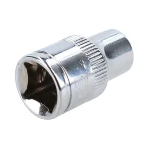 5/16" Imperial 6 Point 3/8" Drive Shallow Socket SAE AF Chrome Vanadium Steel